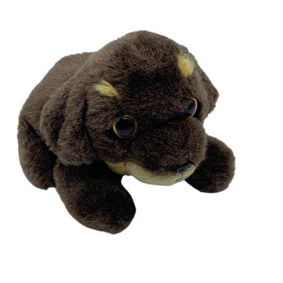 Russ Petooties Brown Puppy Dog Plush Stuffed Animal Soft Toy 5.5” NO TAG - Picture 1 of 6